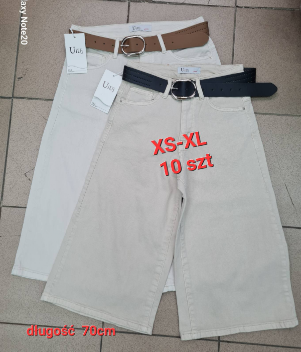 Rybaczki damskie jeans Roz XS-XL, 1 Kolor Paczka 10 szt